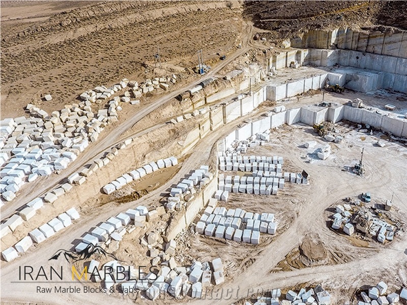 Aligudarz White Marble Blocks